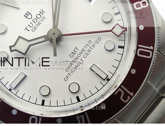 Tudor ZF공장 튜더 블랙베이 41 gmt 바젤월드 펩시 화이트다이얼 브레이슬릿 Black Bay M79830RB-0010 GMT Baselworld Pepsi Bezel ZF 1_1 Best Edition White Dial on SS Bracelet A2836 시계 4번 이미지