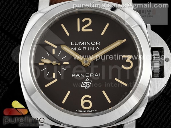 Panerai HW공장 파네라이 루미노르 PAM632 브라운다이얼 가죽스트랩 PAM632 N HWF 1_1 Best Edition Brown Dial on Brown Leather Strap A6497 시계 7번 이미지