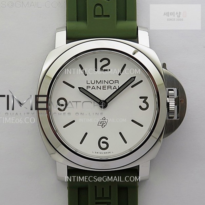 Panerai TT공장 파네라이 PAM1113 화이트다이얼 그린러버스트랩 PAM1113 W TTF 1_1 Best Edition White Dial on Green Rubber Strap A6497 시계 1번 이미지