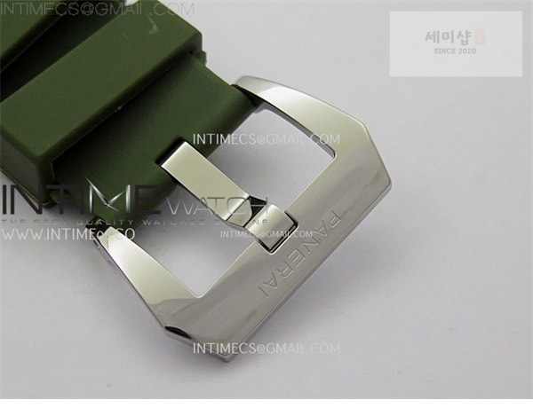 Panerai TT공장 파네라이 PAM1113 화이트다이얼 그린러버스트랩 PAM1113 W TTF 1_1 Best Edition White Dial on Green Rubber Strap A6497 시계 12번 이미지