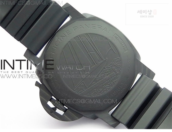 Panerai VS공장 파네라이 PAM1039 섭머저블 카보테크 그레이다이얼 러버스트랩 PAM1039 Carbotech VSF Best Edition Dark Grey Sail Dial on Rubber Strap P.9010 Clone 시계 12번 이미지