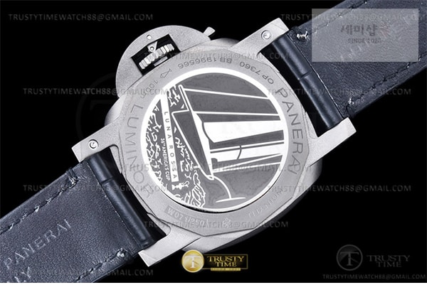 Panerai VS공장 파네라이 PAM1096 루나로사 GMT 가죽스트랩 Lum. Luna Rossa GMT TI_LE Blk VSF P9010 시계 11번 이미지