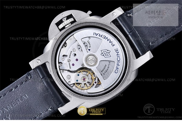 Panerai VS공장 파네라이 PAM1096 루나로사 GMT 가죽스트랩 Lum. Luna Rossa GMT TI_LE Blk VSF P9010 시계 15번 이미지