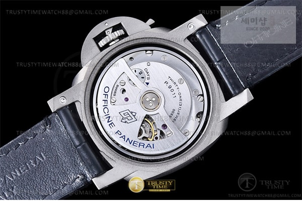 Panerai VS공장 파네라이 PAM1279 루미노르 Gmt 블루다이얼 가죽스트랩 PAM1279 Lum. GMT TI_LE Blue VSF P9010 시계 17번 이미지