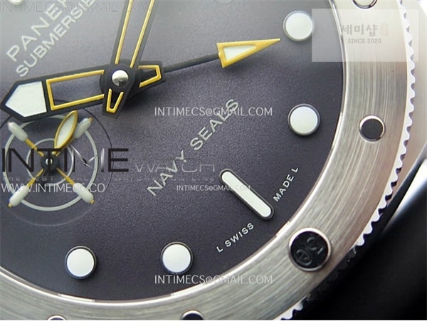 Panerai VS공장 파네라이 PAM1323 그레이다이얼 블랙러버스트랩 PAM1323 Y GMT VSF 1_1 Best Edition Dark Gray Dial on Black Rubber Strap P9011 시계 5번 이미지