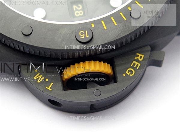 Panerai VS공장 파네라이 PAM1324 카보테크 카본다이얼 러버스트랩 PAM1324 Carbotech 44mm GMT VSF 1_1 Best Edition Carbon Dial on Black Rubber Strap P.9011 시계 8번 이미지