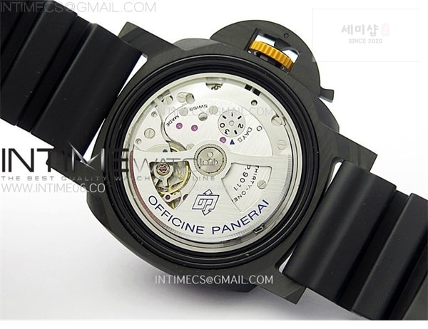 Panerai VS공장 파네라이 PAM1324 카보테크 카본다이얼 러버스트랩 PAM1324 Carbotech 44mm GMT VSF 1_1 Best Edition Carbon Dial on Black Rubber Strap P.9011 시계 16번 이미지