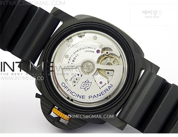 Panerai VS공장 파네라이 PAM1324 카보테크 카본다이얼 러버스트랩 PAM1324 Carbotech 44mm GMT VSF 1_1 Best Edition Carbon Dial on Black Rubber Strap P.9011 시계 17번 이미지