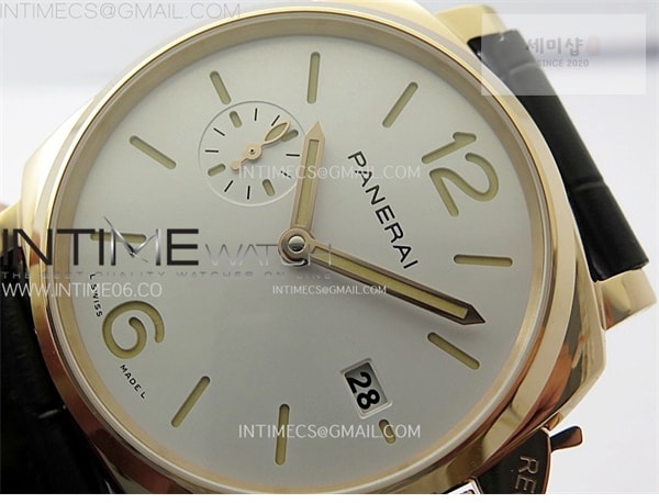Panerai VS공장 파네라이 PAM1336 화이트다이얼 블랙버러스트랩 PAM1336 Y RG VSF 1_1 Best Edition White Dial on Black Leather Strap Asian P900 시계 3번 이미지