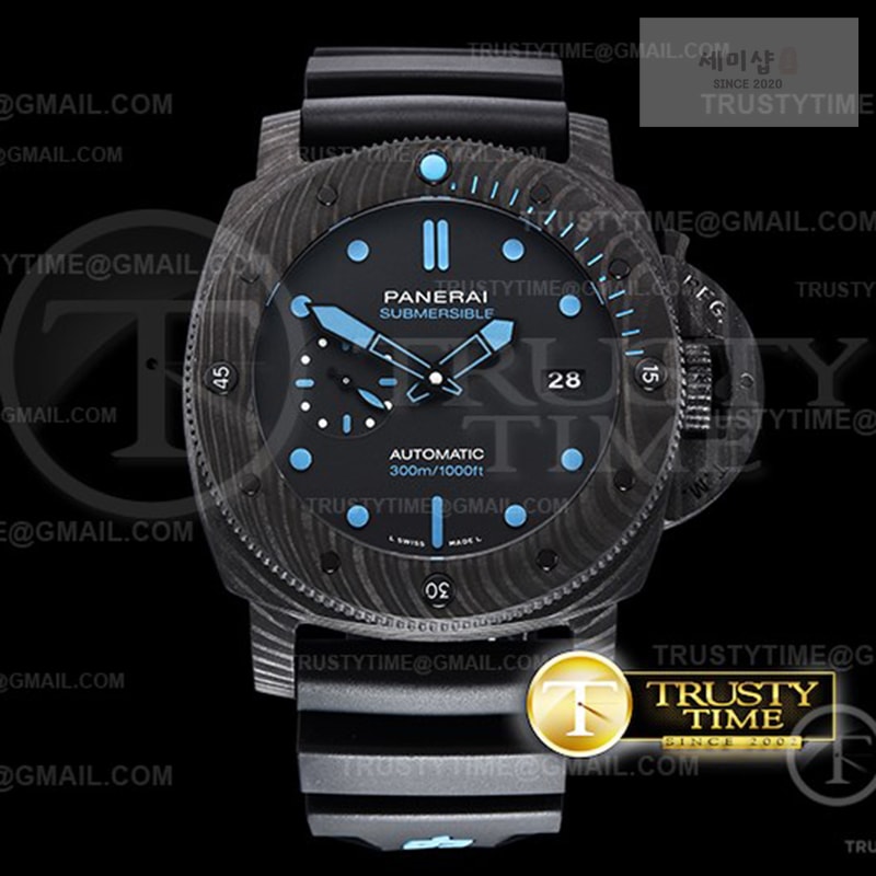 Panerai VS공장 파네라이 PAM1616 카보테크 블랙다이얼 러버스트랩 PAM1616 Carbotech Submersible 47mm CB_RU VSF P9000 시계 1번 이미지