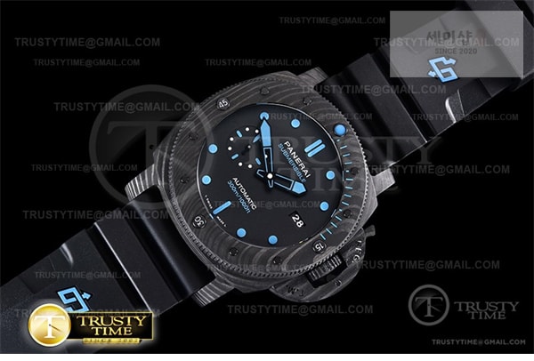 Panerai VS공장 파네라이 PAM1616 카보테크 블랙다이얼 러버스트랩 PAM1616 Carbotech Submersible 47mm CB_RU VSF P9000 시계 19번 이미지