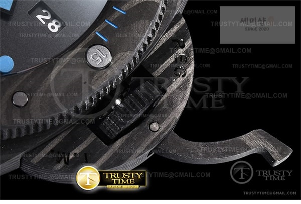 Panerai VS공장 파네라이 PAM1616 카보테크 블랙다이얼 러버스트랩 PAM1616 Carbotech Submersible 47mm CB_RU VSF P9000 시계 10번 이미지