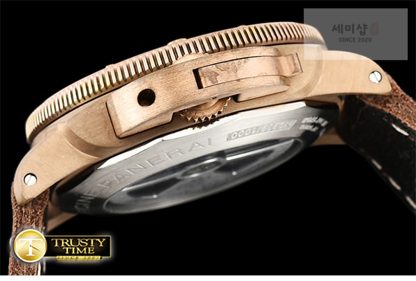 Panerai VS공장 파네라이 PAM382 브론조 그린다이얼 가죽스트랩 PAM382N Bronzo Submersible BR_LE Green VSF V2 Mod9000 시계 3번 이미지
