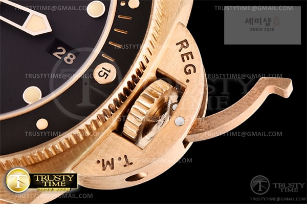 Panerai VS공장 파네라이 PAM968 브론조 브라운다이얼 가죽스트랩 PAM 968 Submersible Bronzo 47mm BR_LE Brn VSF Mod 9010 시계 9번 이미지