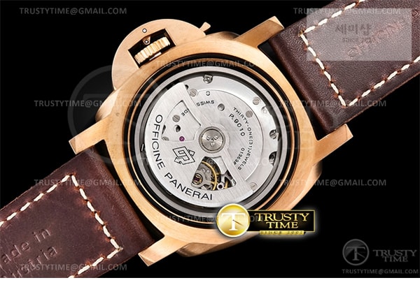 Panerai VS공장 파네라이 PAM968 브론조 브라운다이얼 가죽스트랩 PAM 968 Submersible Bronzo 47mm BR_LE Brn VSF Mod 9010 시계 15번 이미지