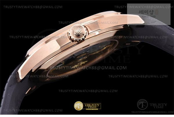 Patek Philippe 3K공장 아쿠아넛 로즈골드금통 브라운다이얼 러버스트랩 Aquanaut Ref.5167 RG_RU Brown_Num 3KF V3 A330 시계 27번 이미지