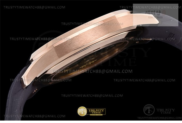 Patek Philippe 3K공장 아쿠아넛 로즈골드금통 브라운다이얼 러버스트랩 Aquanaut Ref.5167 RG_RU Brown_Num 3KF V3 A330 시계 10번 이미지