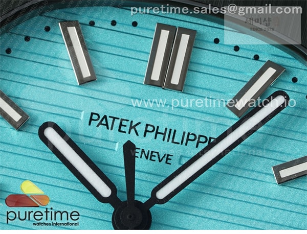 Patek Philippe AMG공장 파텍필립 노틸러스 5711 그린풀세라믹 티파니블루다이얼 그린러버스트랩 AET Nautilus 5711 Green Ceramic AMGF Best Edition Tiffany Blue Dial on Green Rubber Strap MIYOTA 9015 시계 2번 이미지