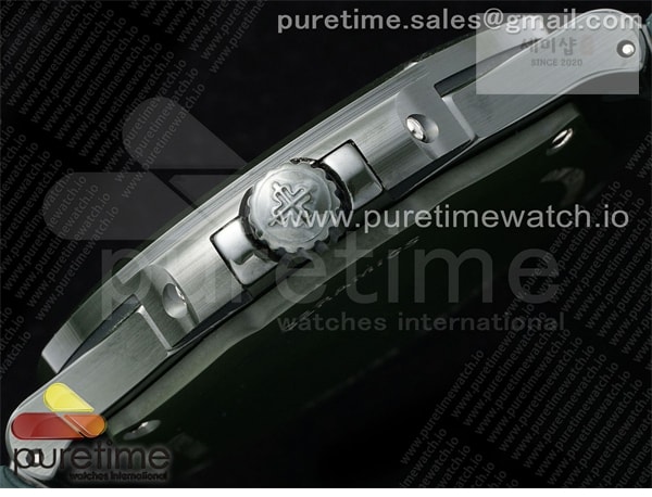 Patek Philippe AMG공장 파텍필립 노틸러스 5711 그린풀세라믹 티파니블루다이얼 그린러버스트랩 AET Nautilus 5711 Green Ceramic AMGF Best Edition Tiffany Blue Dial on Green Rubber Strap MIYOTA 9015 시계 5번 이미지