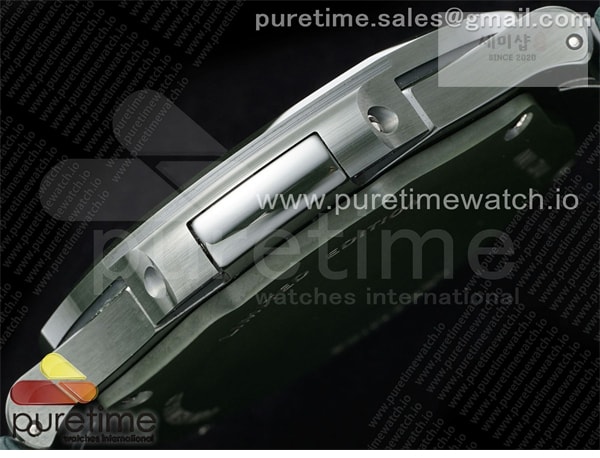 Patek Philippe AMG공장 파텍필립 노틸러스 5711 그린풀세라믹 티파니블루다이얼 그린러버스트랩 AET Nautilus 5711 Green Ceramic AMGF Best Edition Tiffany Blue Dial on Green Rubber Strap MIYOTA 9015 시계 7번 이미지