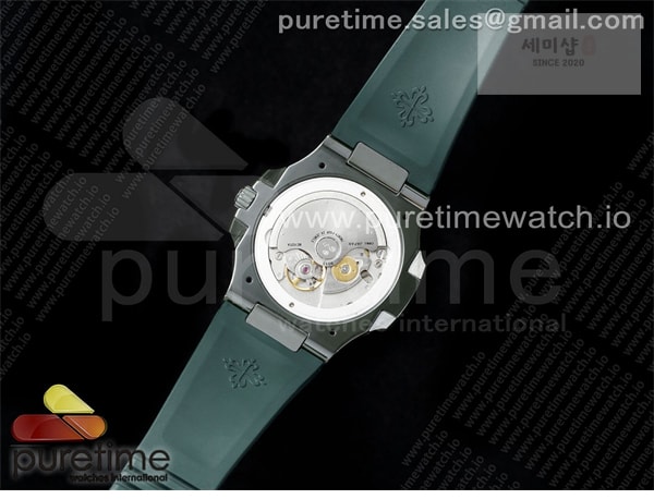 Patek Philippe AMG공장 파텍필립 노틸러스 5711 그린풀세라믹 티파니블루다이얼 그린러버스트랩 AET Nautilus 5711 Green Ceramic AMGF Best Edition Tiffany Blue Dial on Green Rubber Strap MIYOTA 9015 시계 9번 이미지