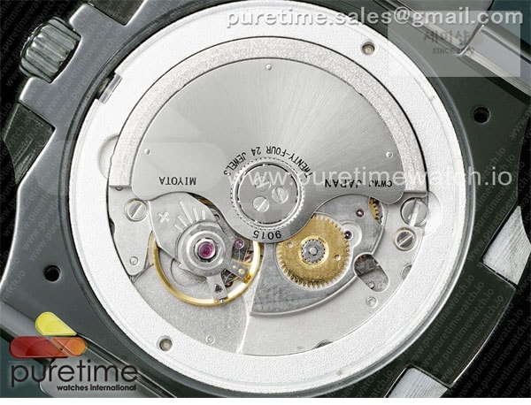 Patek Philippe AMG공장 파텍필립 노틸러스 5711 그린풀세라믹 화이트다이얼 그린러버스트랩 AET Nautilus 5711 Green Ceramic AMGF Best Edition White Dial on Green Rubber Strap MIYOTA 9015 시계 4번 이미지