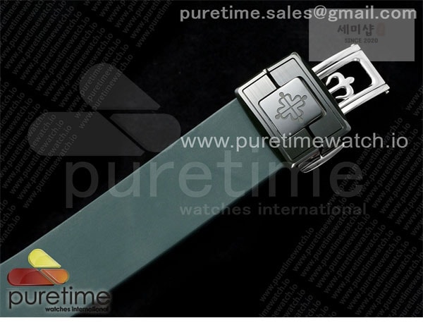 Patek Philippe AMG공장 파텍필립 노틸러스 5711 그린풀세라믹 화이트다이얼 그린러버스트랩 AET Nautilus 5711 Green Ceramic AMGF Best Edition White Dial on Green Rubber Strap MIYOTA 9015 시계 31번 이미지
