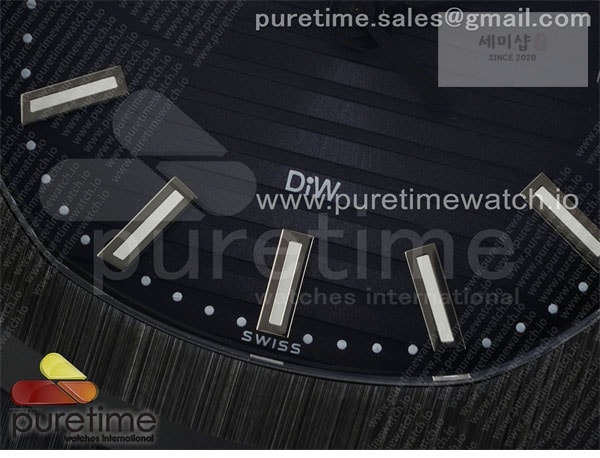 Patek Philippe AMG공장 파텍필립 노틸러스 5711 블랙풀세라믹 블루다이얼 블랙러버스트랩 AET Nautilus 5711 Black Ceramic AMGF Best Edition Blue Dial on Black Rubber Strap MIYOTA 9015 시계 25번 이미지