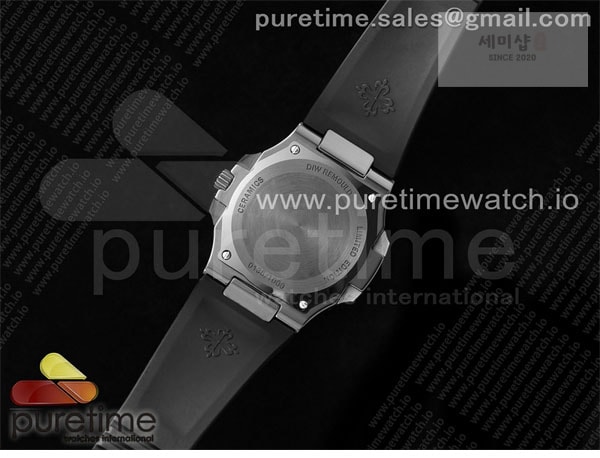 Patek Philippe AMG공장 파텍필립 노틸러스 5711 블랙풀세라믹 블루다이얼 블랙러버스트랩 AET Nautilus 5711 Black Ceramic AMGF Best Edition Blue Dial on Black Rubber Strap MIYOTA 9015 시계 27번 이미지