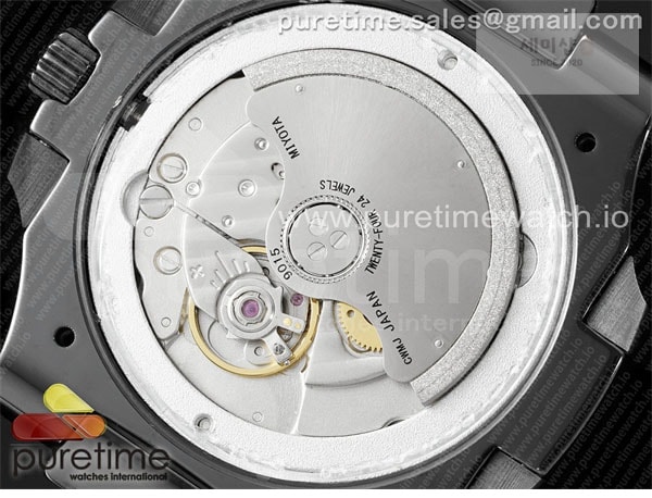 Patek Philippe AMG공장 파텍필립 노틸러스 5711 블랙풀세라믹 블루다이얼 블랙러버스트랩 AET Nautilus 5711 Black Ceramic AMGF Best Edition Blue Dial on Black Rubber Strap MIYOTA 9015 시계 30번 이미지