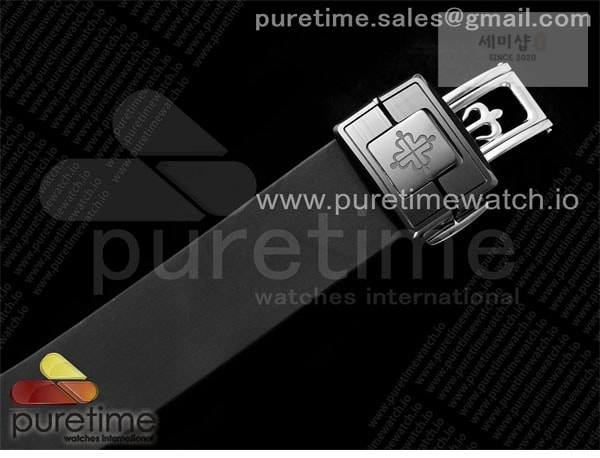 Patek Philippe AMG공장 파텍필립 노틸러스 5711 블랙풀세라믹 블루다이얼 블랙러버스트랩 AET Nautilus 5711 Black Ceramic AMGF Best Edition Blue Dial on Black Rubber Strap MIYOTA 9015 시계 20번 이미지