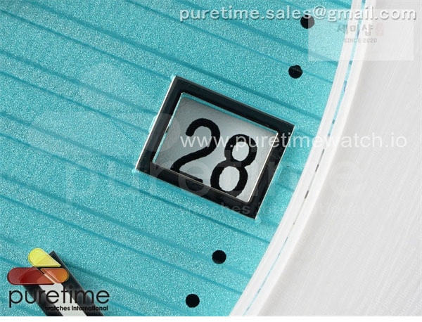 Patek Philippe AMG공장 파텍필립 노틸러스 5711 화이트풀세라믹 티파니블루다이얼 화이트러버스트랩 AET Nautilus 5711 White Ceramic AMGF Best Edition Tiffany Blue Dial on White Rubber Strap MIYOTA 9015 시계 2번 이미지