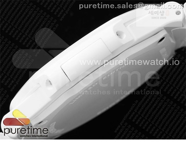 Patek Philippe AMG공장 파텍필립 노틸러스 5711 화이트풀세라믹 핑크다이얼 화이트러버스트랩 AET Nautilus 5711 White Ceramic AMGF Best Edition Pink Dial on White Rubber Strap MIYOTA 9015 시계 15번 이미지