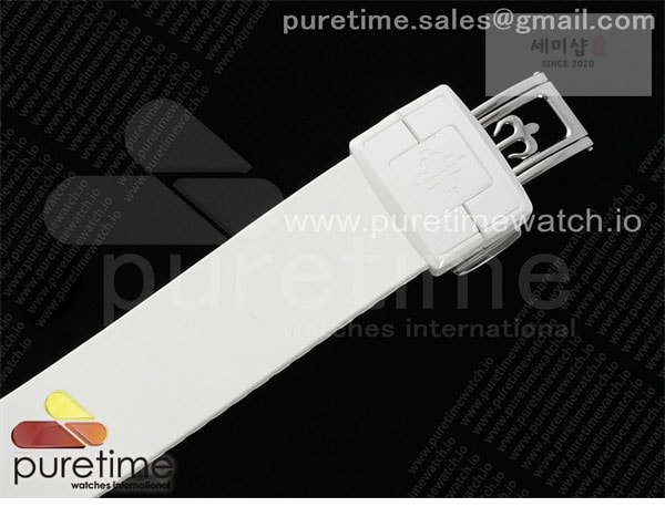 Patek Philippe AMG공장 파텍필립 노틸러스 5711 화이트풀세라믹 핑크다이얼 화이트러버스트랩 AET Nautilus 5711 White Ceramic AMGF Best Edition Pink Dial on White Rubber Strap MIYOTA 9015 시계 28번 이미지