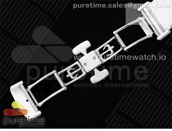 Patek Philippe AMG공장 파텍필립 노틸러스 5711 화이트풀세라믹 핑크다이얼 화이트러버스트랩 AET Nautilus 5711 White Ceramic AMGF Best Edition Pink Dial on White Rubber Strap MIYOTA 9015 시계 31번 이미지