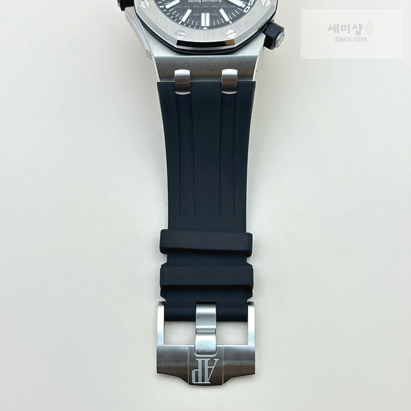 오데마피게 APS공장 오데마피게 로얄오크오프쇼어 다이버 15710 스틸 블랙다이얼 브레이슬릿 Royal Oak Offshore Diver 15710 APSF 1:1 Best Edition Black Dial on SS Bracelet SA3120 Super Clone 시계 8번 이미지