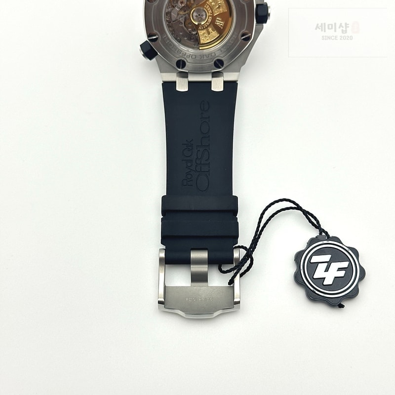 오데마피게 ZF공장 오데마피게 로얄오크오프쇼어 다이버 15710 러버스트랩 Royal Oak Offshore 15710 ZF 1:1 Best Edition Black Dial on Rubber Strap 3120 Super Clone V2 시계 9번 이미지