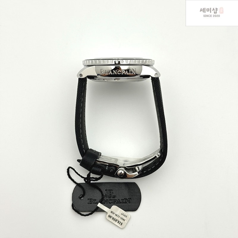 블랑팡 ZF공장 블랑팡 피프티패덤즈 티타늄 블랙다이얼 캔버스스트랩 FIFTY FATHOMS TITANIUM BLACK DIAL ON SAIL-CANVAS STRAP A1315 (FREE EXTRA STRAP) 시계 7번 이미지