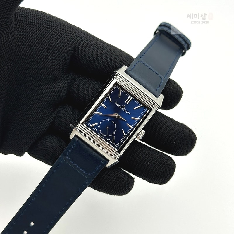 Jaeger Le Coultre MG공장 예거 리베르소 듀오페이스 블루가죽스트랩 Reverso Tribute Small Seconds SS/LE Blue MGF A854A 시계 3번 이미지
