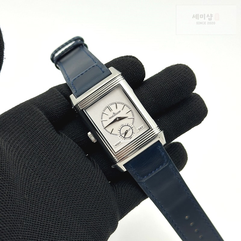 Jaeger Le Coultre MG공장 예거 리베르소 듀오페이스 블루가죽스트랩 Reverso Tribute Small Seconds SS/LE Blue MGF A854A 시계 7번 이미지