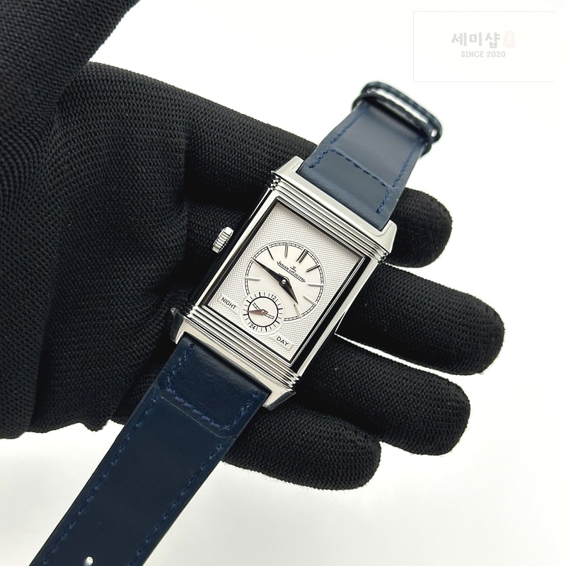 Jaeger Le Coultre MG공장 예거 리베르소 듀오페이스 블루가죽스트랩 Reverso Tribute Small Seconds SS/LE Blue MGF A854A 시계 8번 이미지
