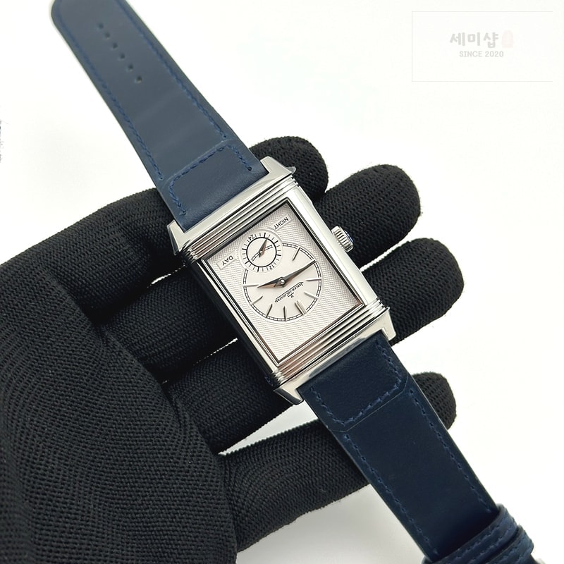 Jaeger Le Coultre MG공장 예거 리베르소 듀오페이스 블루가죽스트랩 Reverso Tribute Small Seconds SS/LE Blue MGF A854A 시계 9번 이미지