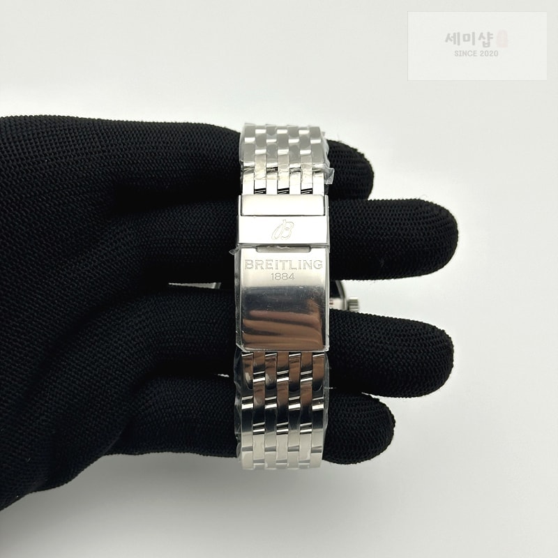Breitling TF공장 38MM 브라이틀링 내비타이머 블랙다이얼 악어가죽스트랩 Navitimer 1 SS 38mm Black Bezel Black Dial on Black Croco Strap A2824 시계 8번 이미지