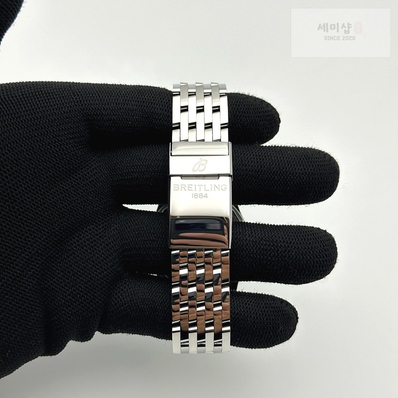 Breitling TF공장 브라이틀링 내비타이머 38 블루다이얼 브레이슬릿 Navitimer 38 Date SS TF 1:1 Best Edition Blue Dial on SS Bracelet A2824 시계 6번 이미지