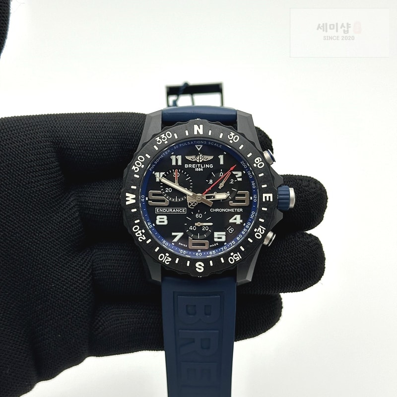 Breitling 무명공장 브라이틀링 인듀어런스 프로 44 쿼츠 DLC블랙앤화이트 Endurance Pro 44mm Wht DLC/RU Black Swiss Qtz 시계 2번 이미지