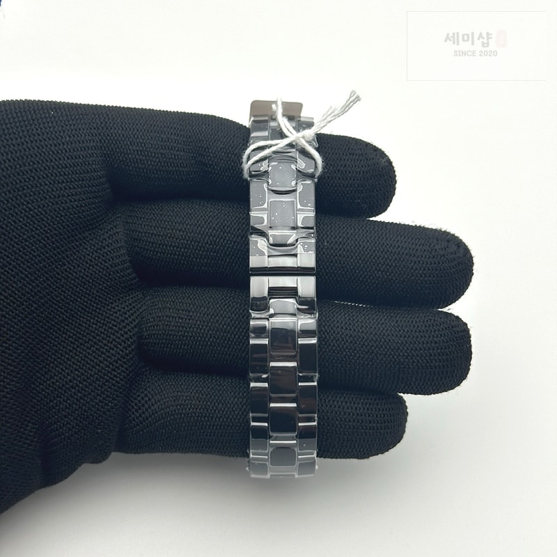 C H A N E L HT공장 샤넬 J12 블랙세라믹 33mm 여성용 세라믹브레이슬릿 솔리드백 XHANEL J-12 Ladies 33mm CER/CER Blk/Num EAST Swiss Qtz KOR EAST공장 시계 6번 이미지