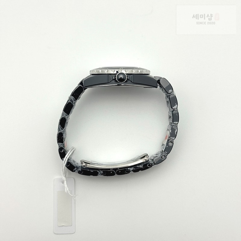 C H A N E L HT공장 샤넬 J12 블랙세라믹 33mm 여성용 세라믹브레이슬릿 솔리드백 XHANEL J-12 Ladies 33mm CER/CER Blk/Num EAST Swiss Qtz KOR EAST공장 시계 9번 이미지
