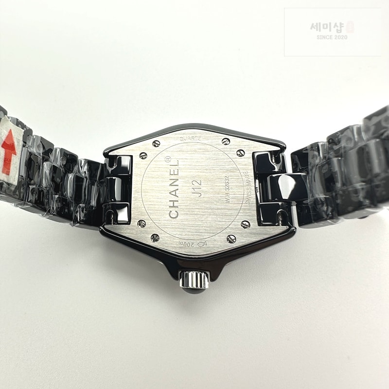 C H A N E L HT공장 샤넬 J12 블랙세라믹 33mm 여성용 세라믹브레이슬릿 솔리드백 XHANEL J-12 Ladies 33mm CER/CER Blk/Num EAST Swiss Qtz KOR EAST공장 시계 10번 이미지