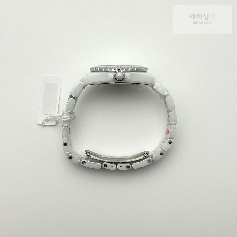 C H A N E L HT공장 샤넬 J12 화이트세라믹 33mm 여성용 세라믹브레이슬릿 솔리드백 J12 Ladies 33mm CER/CER Wht/Num EAST Swiss Qtz KOR EAST공장 시계 9번 이미지