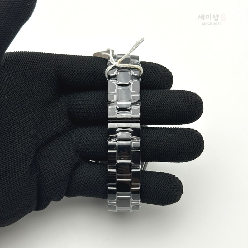 C H A N E L HT공장 샤넬 J12 블랙세라믹 38mm 남성용 세라믹브레이슬릿 솔리드백 XHANEL J-12 38mm Blk CER/CER Blk/Num EAST A2892 KOR EAST공장 시계 6번 이미지